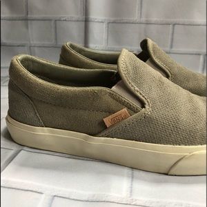 vans classic knit suede slip on womens